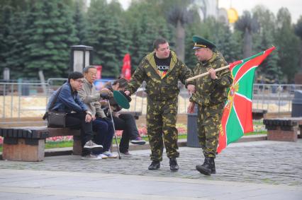 День пограничника на Поклонной горе.