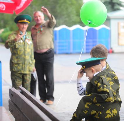 День пограничника на Поклонной горе.