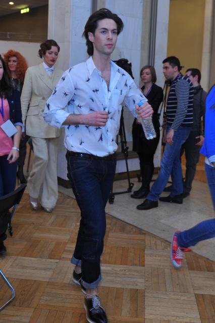 Финальный отборочный концерт Евровидения - 2012. На снимке: певец Марк Тишман.