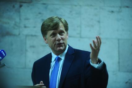 Новый посол США в России Майкл Макфол (Michael Anthony McFaul)  во время открытого семинара на тему \'Перезагрузка: теория, результаты, будущее\'.