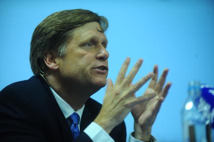 Новый посол США в России Майкл Макфол (Michael Anthony McFaul)  во время открытого семинара на тему \'Перезагрузка: теория, результаты, будущее\'.