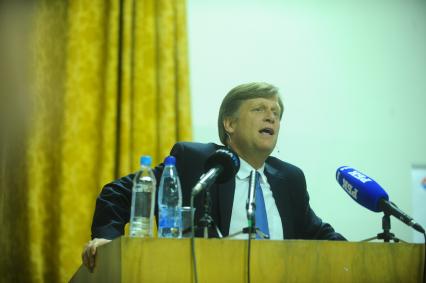 Новый посол США в России Майкл Макфол (Michael Anthony McFaul)  во время открытого семинара на тему \'Перезагрузка: теория, результаты, будущее\'.