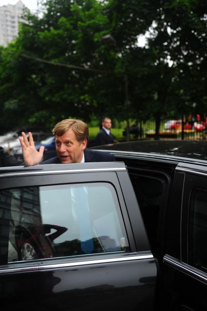Новый посол США в России Майкл Макфол (Michael Anthony McFaul) во время открытого семинара на тему \'Перезагрузка: теория, результаты, будущее\'.