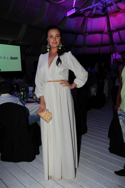 Церемонии вручения премии телеканала Fashion TV `Fashion Summer Awards 2012` в ресторане `Royal Bar`. На снимке: телеведущая Оксана Федорова