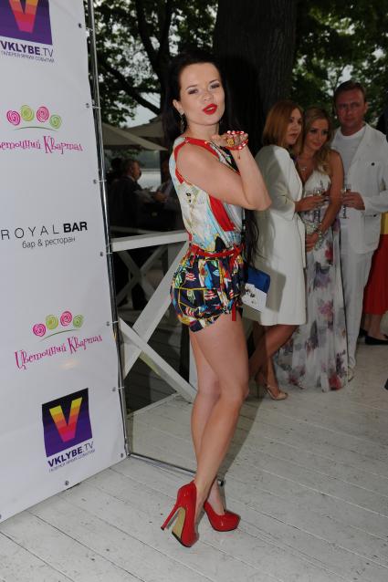 Церемонии вручения премии телеканала Fashion TV `Fashion Summer Awards 2012` в ресторане `Royal Bar`. На снимке: певица Елена Князева