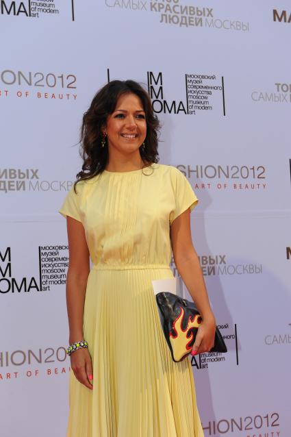 Московский музей современного искусства. Ежегодный бал `May Fashion 2012`. На снимке: Ксения Чилингарова.