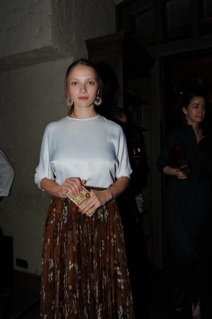 Ресторан `The Сад`. 34-ый Московский международный кинофестиваль (ММКФ). Ужин Gala Dinner InStyle Magazine. На снимке: актриса Екатерина Вилкова.