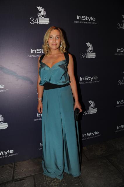 Ресторан `The Сад`. 34-ый Московский международный кинофестиваль (ММКФ). Ужин Gala Dinner InStyle Magazine. На снимке: актриса Дарья Екмасова.