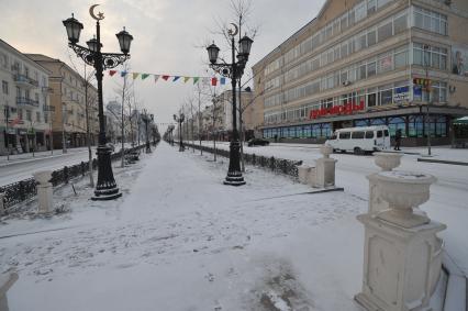 Виды Грозного. На снимке: `Дом моды` на проспекте имени В.В.Путина.