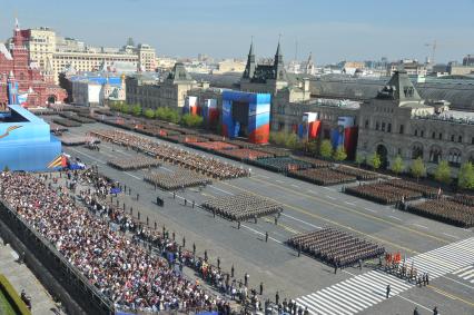 Генеральная репетиция Парада Победы на Красной площади.