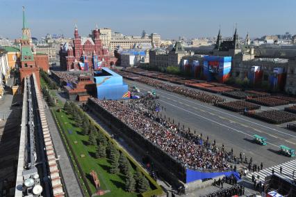 Генеральная репетиция Парада Победы на Красной площади.