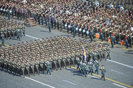 Генеральная репетиция Парада Победы на Красной площади.