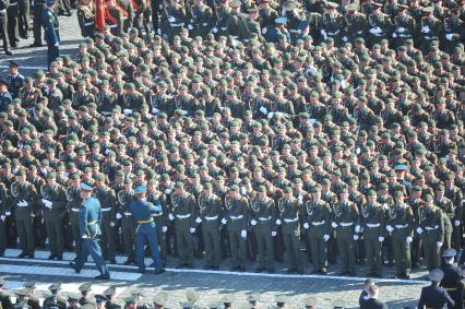 Генеральная репетиция Парада Победы на Красной площади.