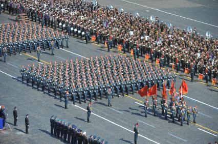 Генеральная репетиция Парада Победы на Красной площади.