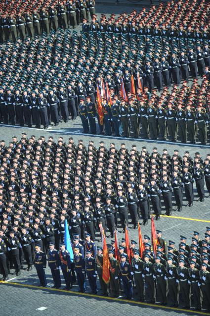 Генеральная репетиция Парада Победы на Красной площади.