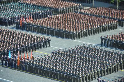 Генеральная репетиция Парада Победы на Красной площади.