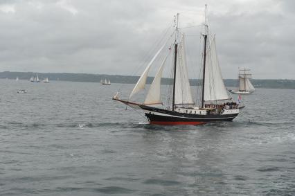 Парусник в Северном море у берегов Германии.