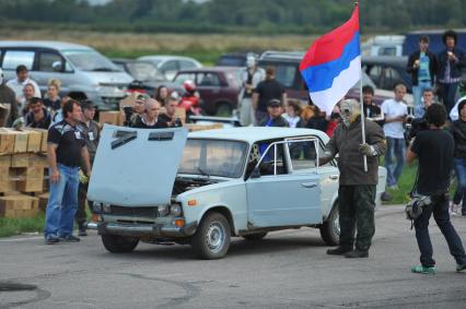 XIV Московский  Международный фестиваль трюкового искусства `Прометей` прошел на аэродроме `Тушино`.