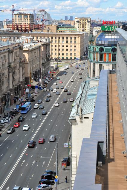 Виды Москвы. Тверская улица.