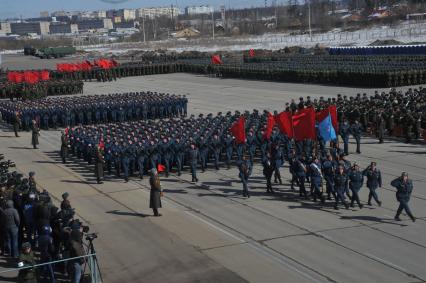 Репетиция Парада Победы в Алабино