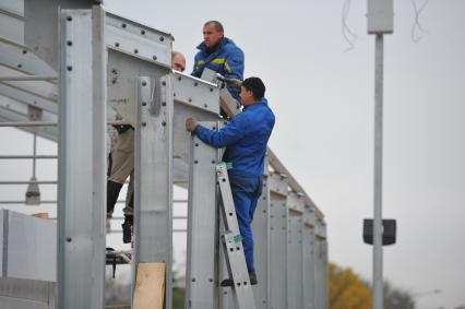 Строительство в Парке Горького