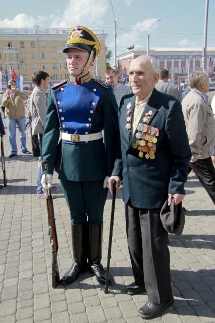 Выступление роты специального караула Президентского полка в Барнауле.