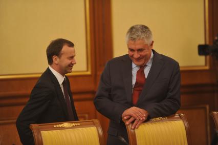Колокольцев и Дворкович
Ксения Вдовина