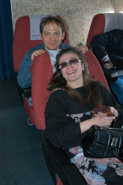 Диск53. `Кинотавр` 2004 год. На снимке: актеры Андрей Федорцов и Мельникова Анастасия.