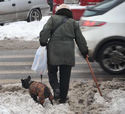 Снег в городе