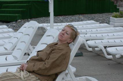 Диск53. `Кинотавр` 2004 год. На снимке: актриса Волкова Ольга.