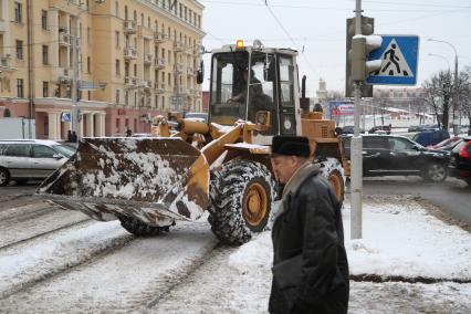 Минск. Снегоуборочная техника.