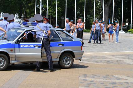 День военно-десантных войск. На снимке: ВДВшники