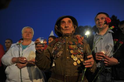 День памяти и скорби павших в Великой Отечественной войне.  На снимке: ветеран в орденах и медалях.