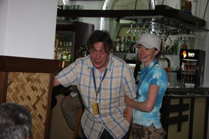 \"Кинотавр\" 2009 год. На снимке: актер Ефремов Михаил с женой