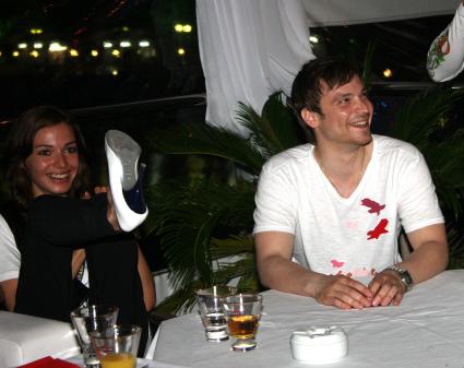 \"Кинотавр\" 2009 год. На снимке: актер Чадов Алексей и актриса Дитковските Агния