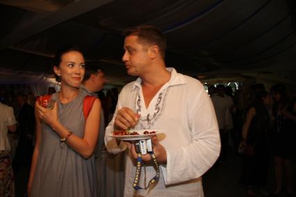 \"Кинотавр\" 2009 год. На снимке: актер Макаров Алексей с подругой