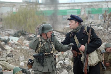 В Волгограде провели военно-историческую реконструкцию, посвященную 70-летию контрнаступления советских войск под Сталинградом.