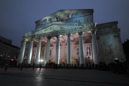 Открытие исторической сцены Государственного академического Большого театра после реконструкции .