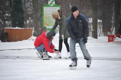 Парк `Сокольники`. Каток.