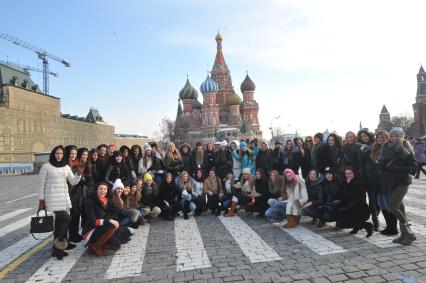 Подготовка финала шоу`Мисс Россия 2013`. На снимке: участницы конкурса.