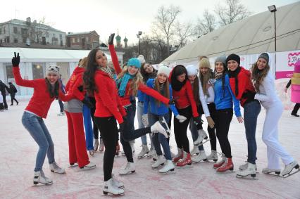 Подготовка финала шоу`Мисс Россия 2013`. На снимке: участницы конкурса.