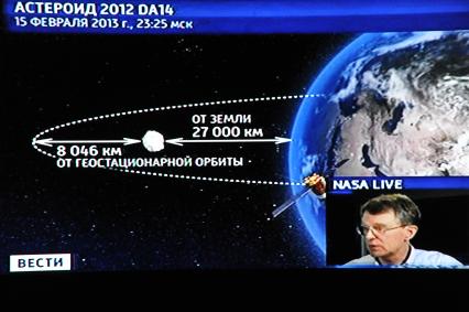 Астероид 2012 DA 14 приблизился к Земле на рекордно близкое расстояние - 17 тысяч километров.