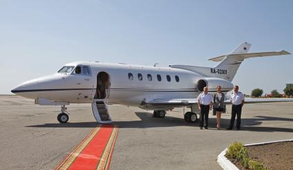 Пассажирский самолет Hawker Siddeley HS-125-700 (аэротакси-аэролимузин).