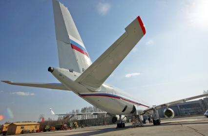 Самолет-ретранслятор Ту-214СР, разработанный для администрации президента Российской Федерации.