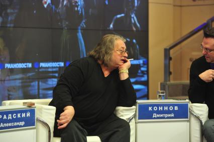 Пресс-конференциЯ в РИА Новости. На снимке: музыкант Александр Градский.
