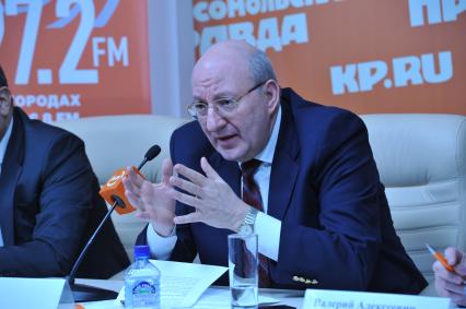 ИД `Комсомольская правда`. Пресс-центр. На снимке: председатель Управления по развитию туризма Арабской Республики Египет Насер Хамди.