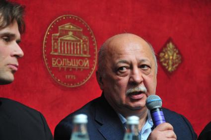 ГАБТ. Пресс-конференция, посвященная фестивалю балета `Век „Весны священной` -  век модернизма` . На снимке: генеральный директор Большого театра Анатолий Иксанов