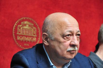 ГАБТ. Пресс-конференция, посвященная фестивалю балета `Век „Весны священной` -  век модернизма` . На снимке: генеральный директор Большого театра Анатолий Иксанов