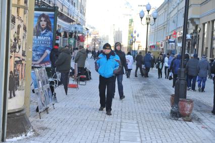 Виды Москвы. Улица Старый Арбат.