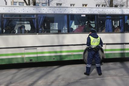 Сотрудники гибдд Калининграда проводят акцию трезвый водитель.